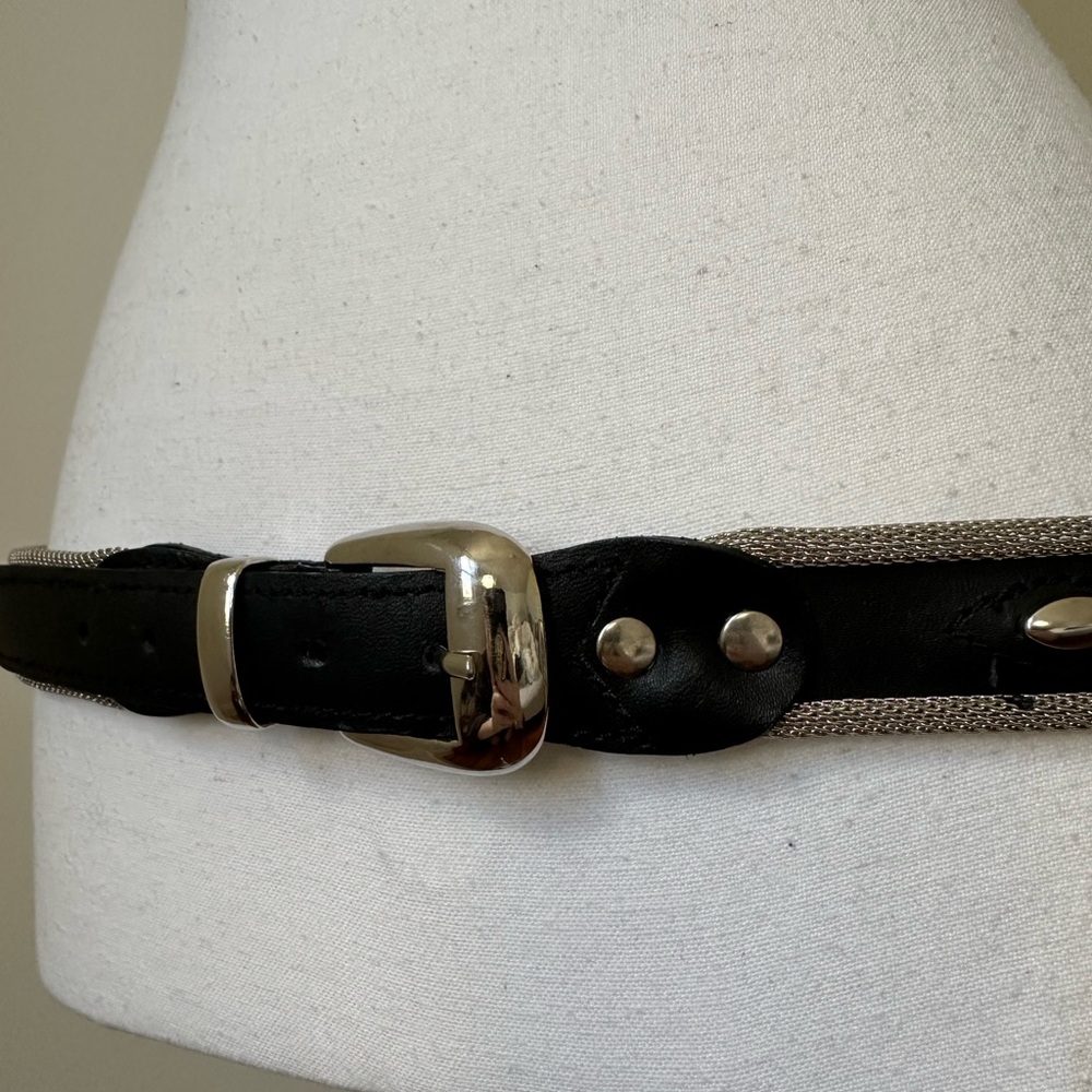 UNBRANDED Y2K Mesh Metal Western Boho Grunge Festival Belt Size 36